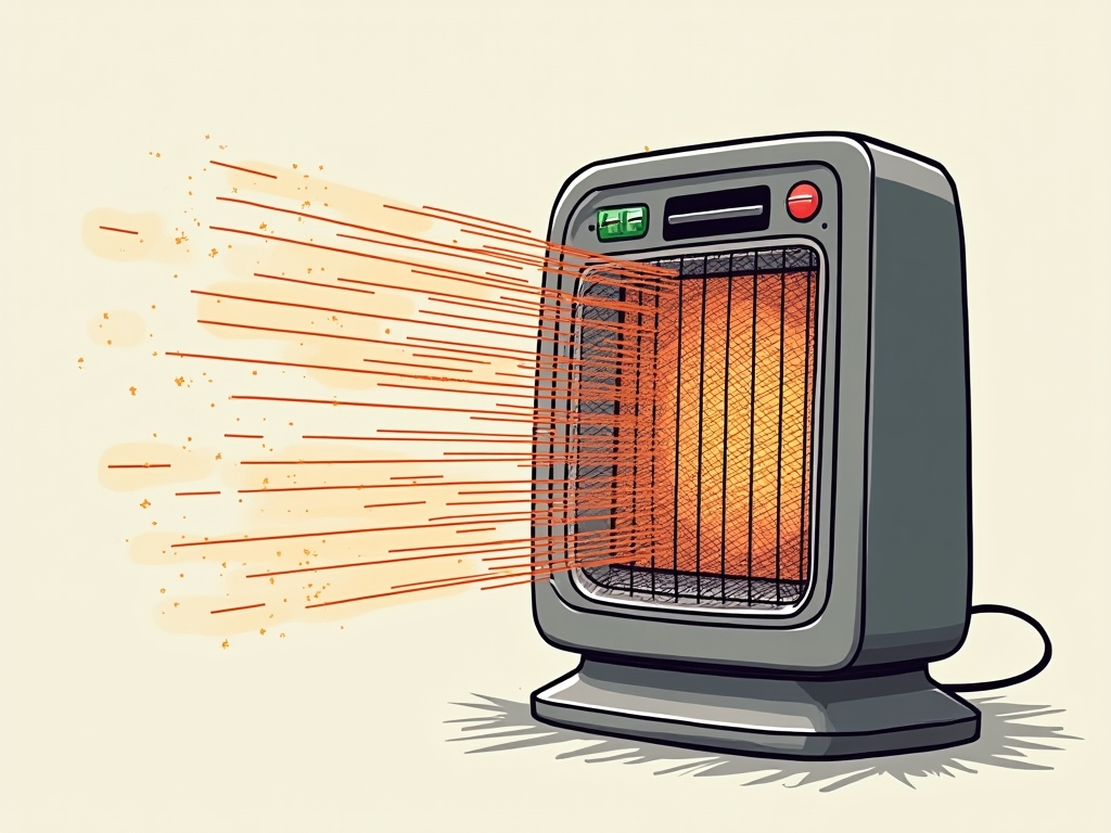 Clean those parabolic electric heaters where the wire cage can't be opened