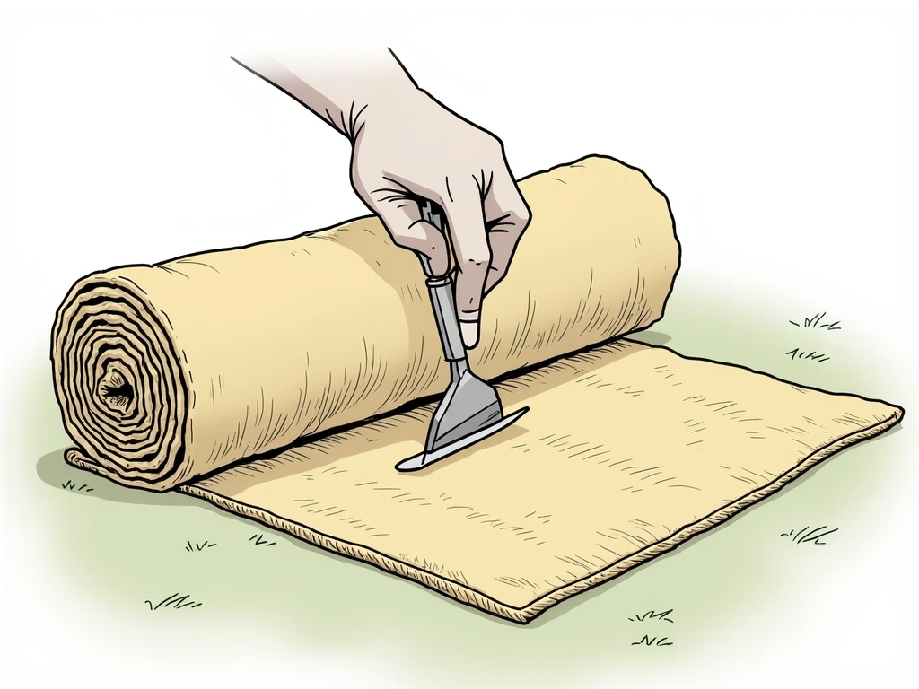 How best to cut up an 8x10 seagrass rug for disposal