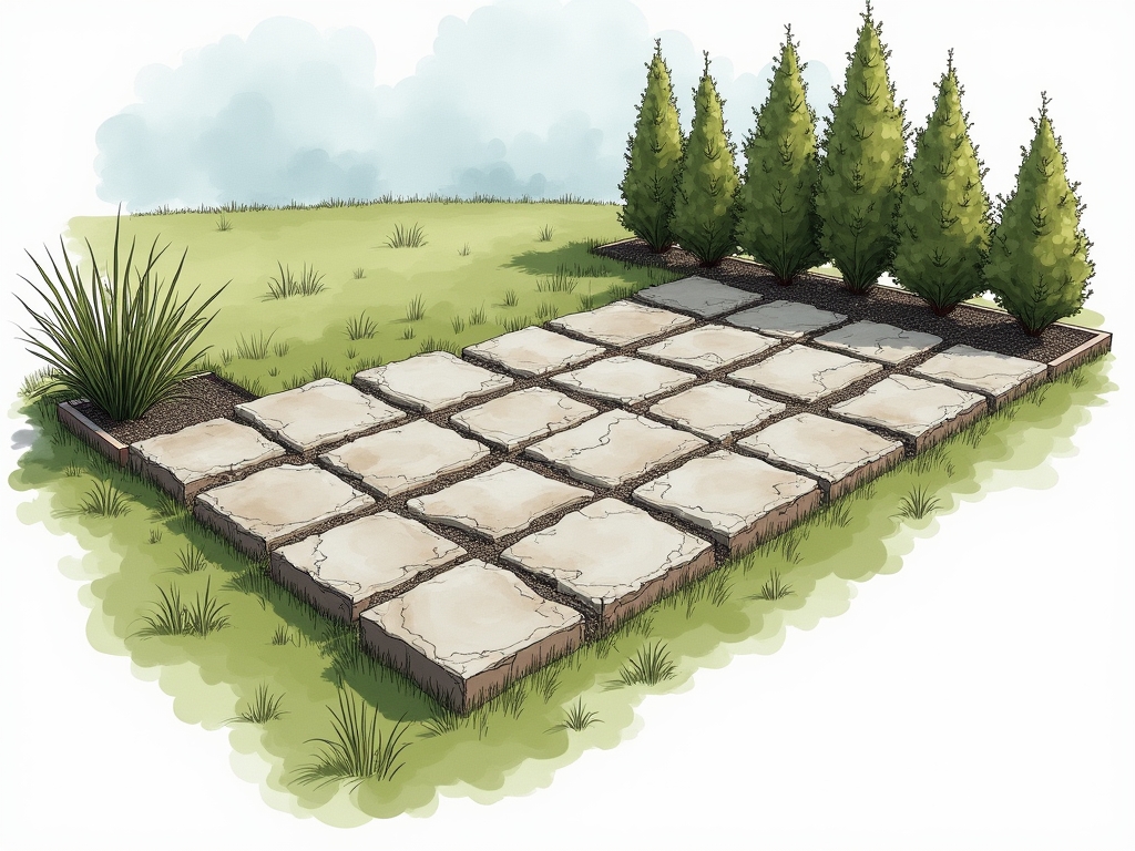 Put patio flagstone pavers back on